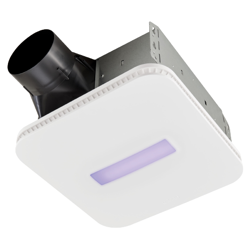 Broan® SurfaceShield™ Exhaust Fan w/ LED and Vyv™ Antimicrobial Virus Killing* Violet Light, 110 CFM