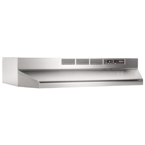 Broan® 30-Inch Ductless Under-Cabinet Range Hood w/ Easy Install System, Stainless Steel