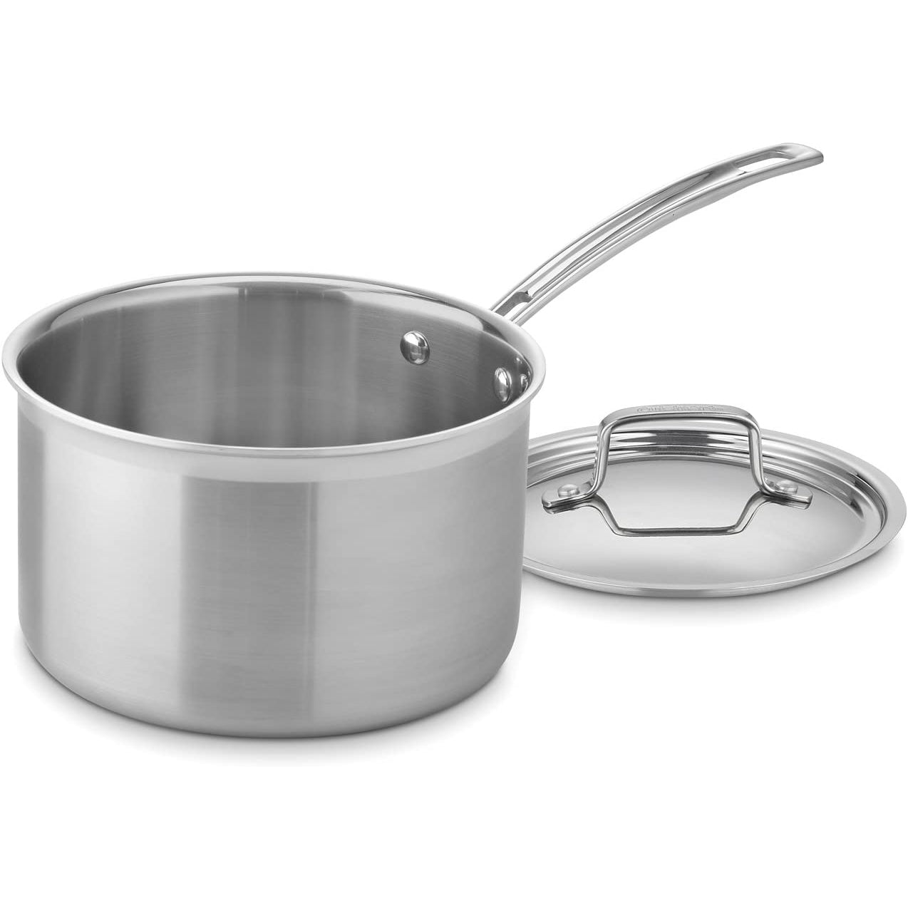 Cuisinart MCP194-20N Multiclad Pro Triple Ply Stainless Cookware 4-Quart Skillet, Saucepan w/Cover