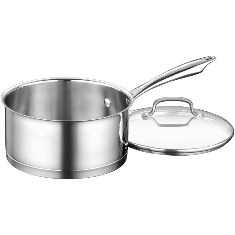 Cuisinart Professional Stainless Saucepan with Cover, 3-Quart, Stainless Steel