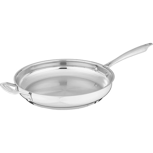 Cuisinart Professional Stainless Skillet with Helper, 12-Inch