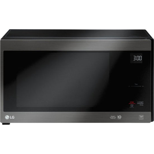 LG - NeoChef 1.5 Cu. Ft. Mid-Size Microwave - Black stainless steel