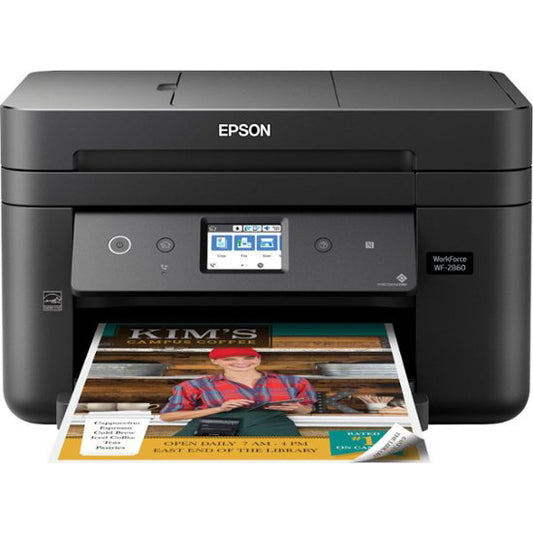 Epson - WorkForce WF-2860 Wireless All-In-One Inkjet Printer - Black