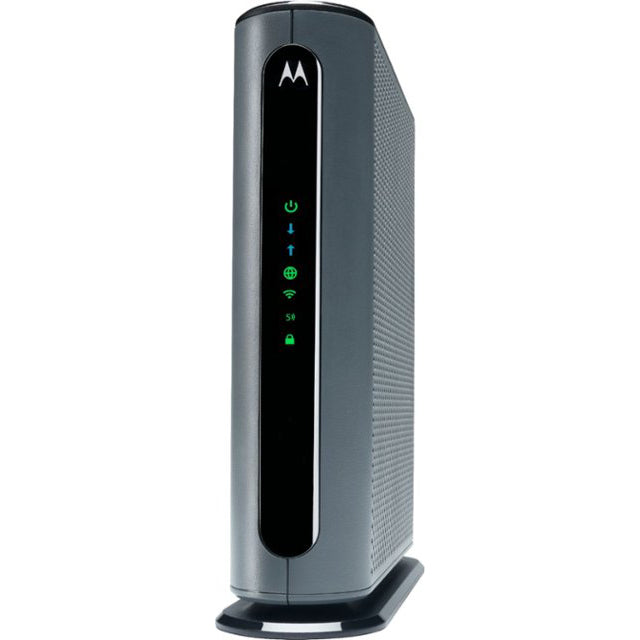 Motorola - MG7700 24x8 DOCSIS 3.0 Cable Modem + AC1900 Router - Black