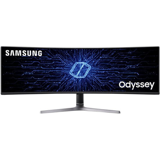 Samsung - CRG9 Series Odyssey 49" LED Curved Dual QHD FreeSync and G-Sync Gaming Monitor - Black