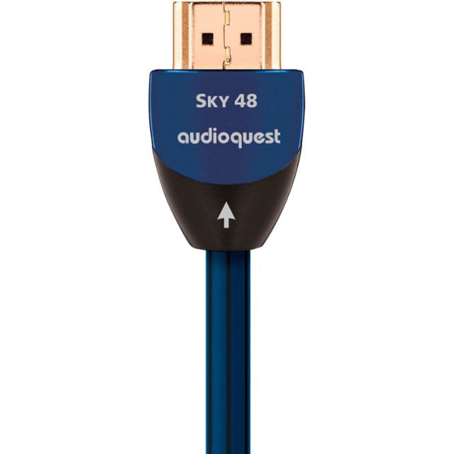 AudioQuest - Sky 10' 4K-8K-10K 48Gbps In-wall HDMI Cable - Blue/Black