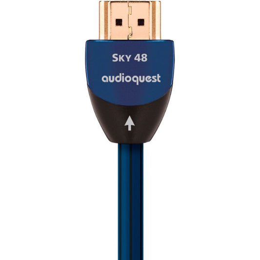 AudioQuest - Sky 10' 4K-8K-10K 48Gbps In-wall HDMI Cable - Blue/Black