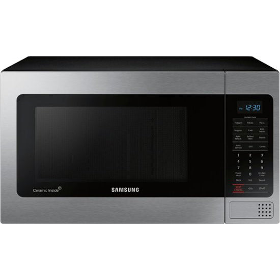 Samsung - 1.1 Cu. Ft. Countertop Microwave with Grilling Element - Stainless Steel