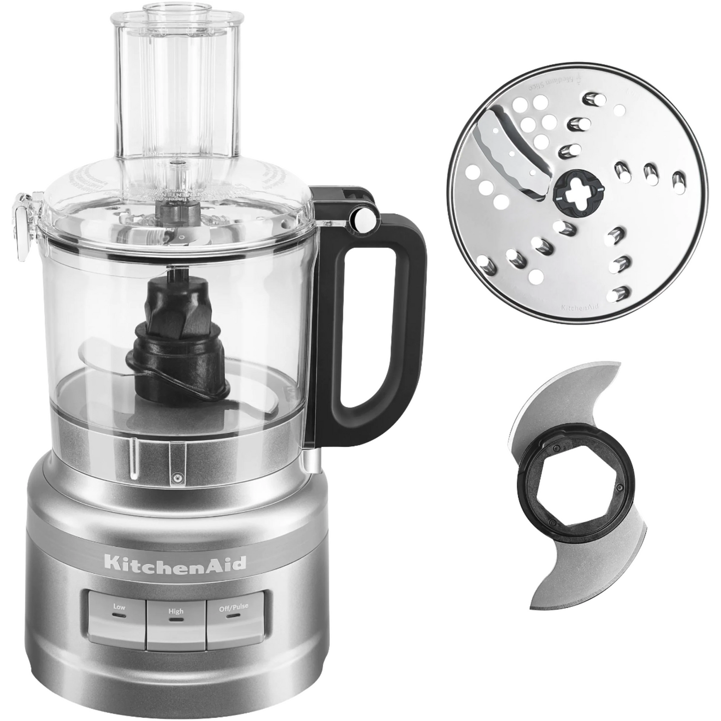 KitchenAid - 7 Cup Food Processor - Contour Silver